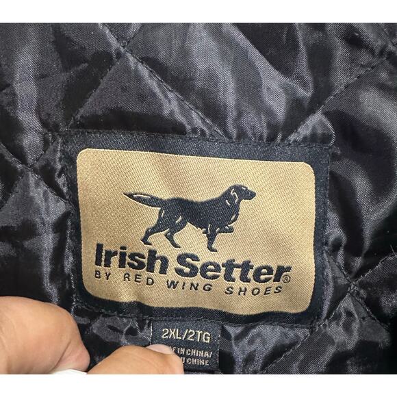 Vintage Irish Setter by Red Wing Green Plaid Hunting Full Zip Jacket Size XXL - Picture 6 of 9